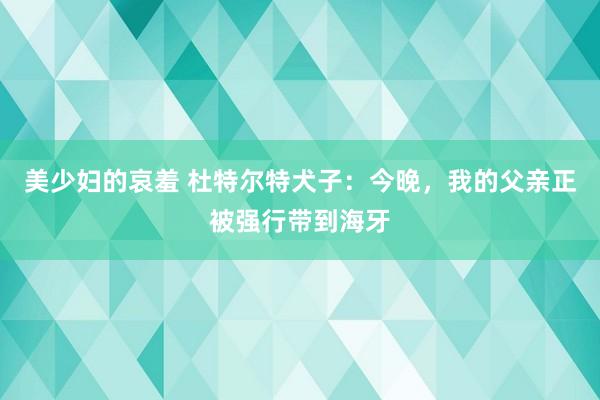 美少妇的哀羞 杜特尔特犬子：今晚，我的父亲正被强行带到海牙