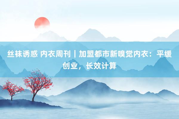 丝袜诱惑 内衣周刊｜加盟都市新嗅觉内衣：平缓创业，长效计算